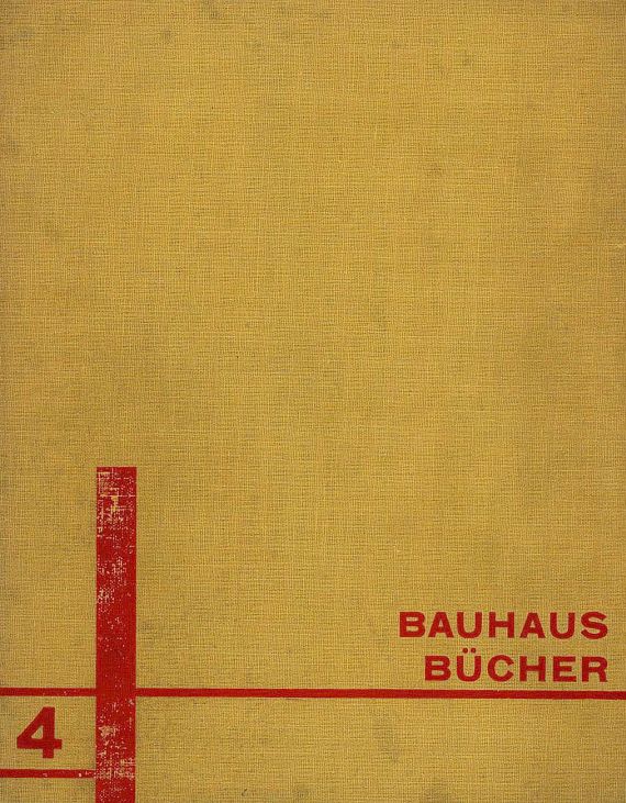 Walter Gropius - Bauhausbücher Nr. 4 / Bühne im Bauhaus