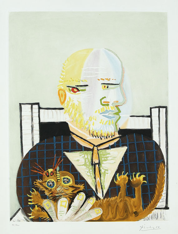 Pablo Picasso - Vollard et son Chat