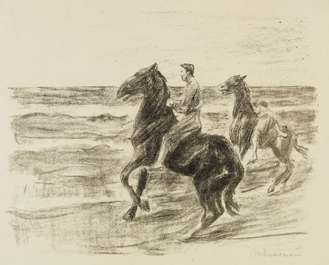 Max Liebermann - Reiter am Strande