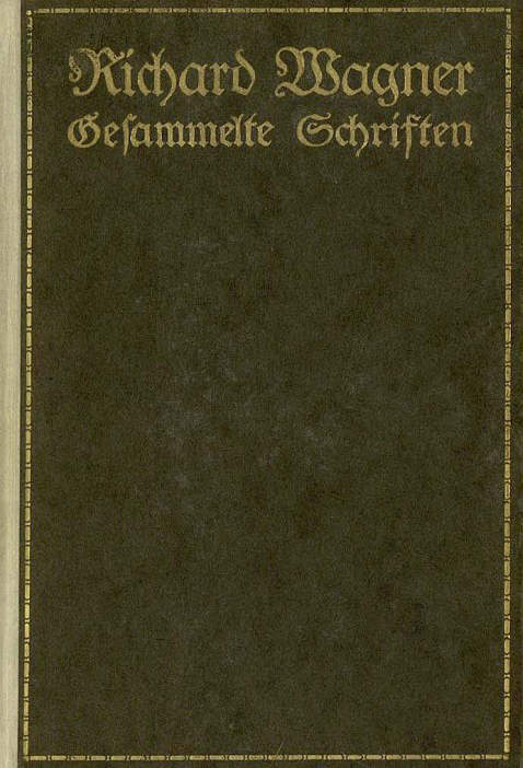 Wagner, Richard - Wagner Schriften, 9 Bde + 3 Beigaben