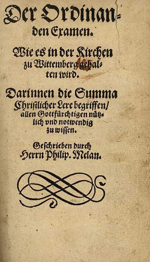 P. Melanchthon - Examen. 1564.