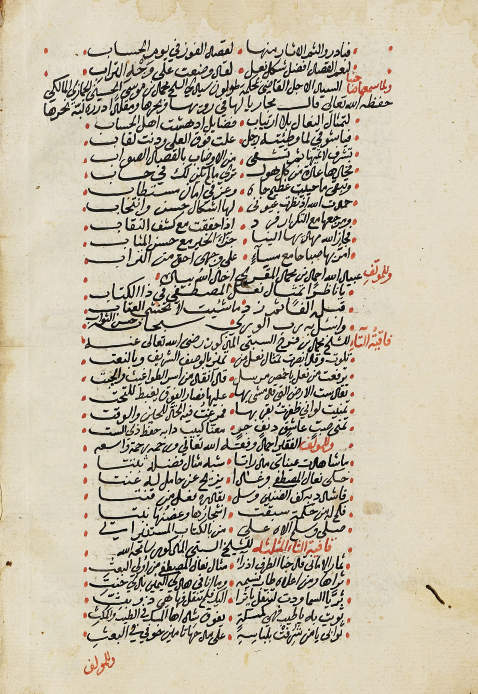   - Arabische Handschrift auf Papier. Ca. 1662