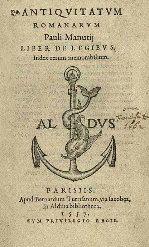 Paulus Manutius - Antiquitatum romanarum. 1557