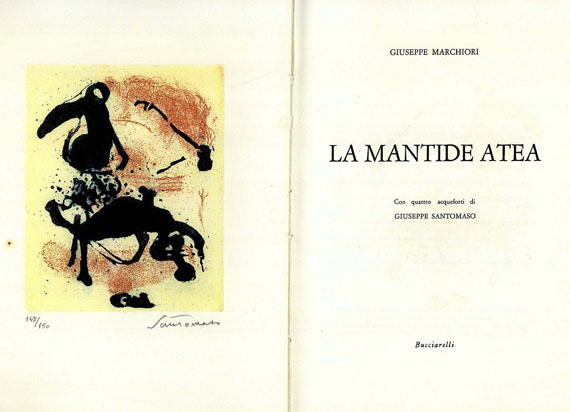 Giuseppe Santomaso - La mantide atea. 1963