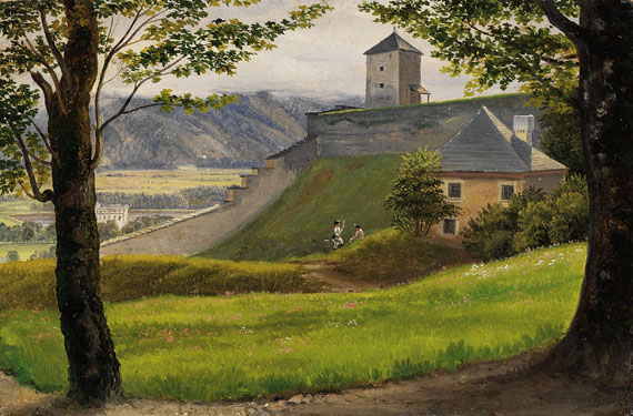 Heinrich Reinhold - Der Falkenturm auf dem Mönchsberg bei Salzburg