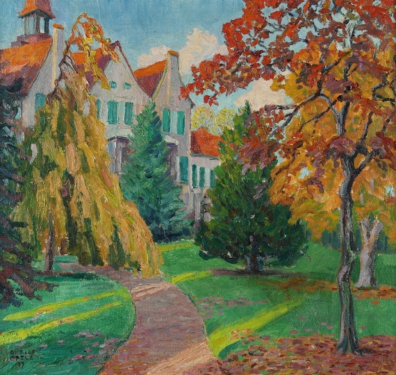 Rudolf Greve - Garten in Herbstfarben
