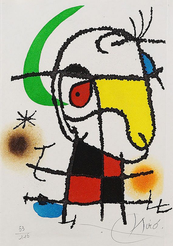 Joan Miró - Aus: Le vent parmi les roseaux