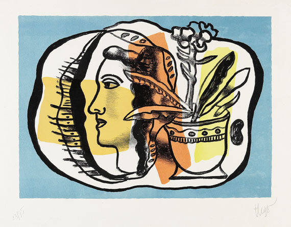Fernand Léger - Composition au profil