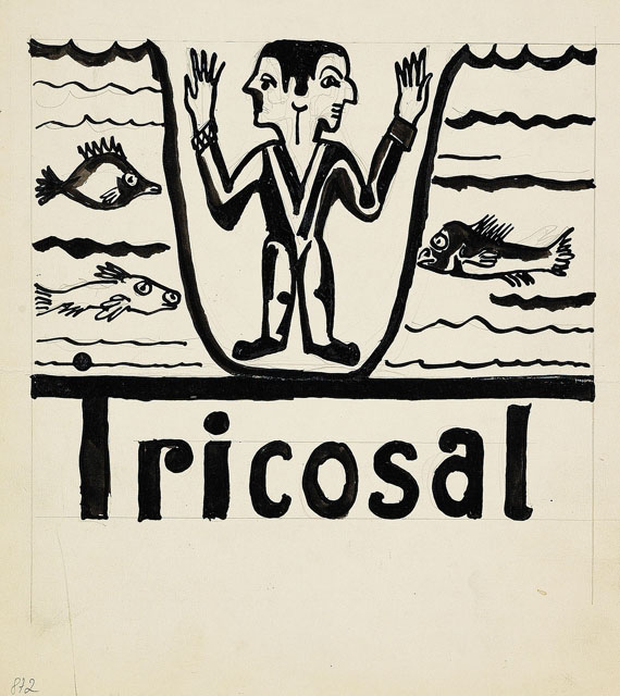 Ernst Ludwig Kirchner - Plakatentwurf Tricosal