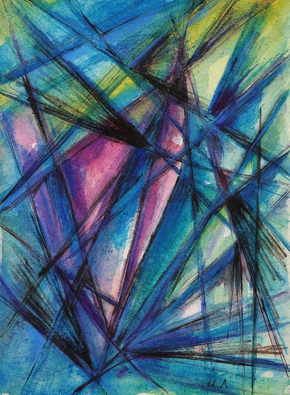 Michail Larionov - Abstrakte rayonistische Komposition