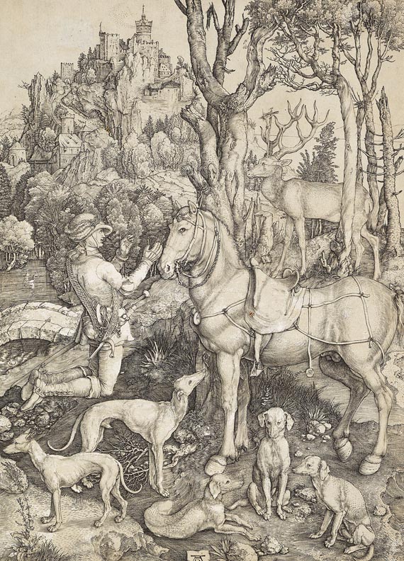 Albrecht Dürer - Der heilige Eustachius (St. Hubertus)
