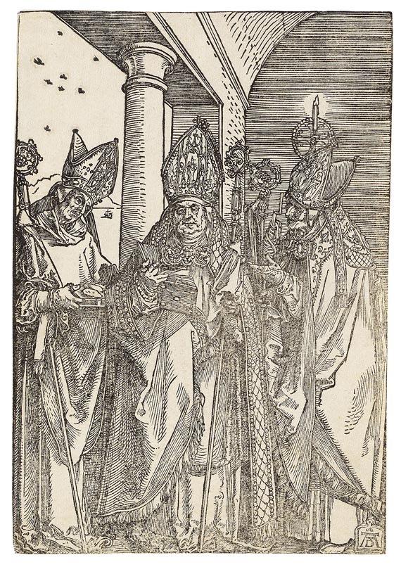 Albrecht Dürer - Die heiligen Bischöfe Nikolaus, Ulrich und Erasmus