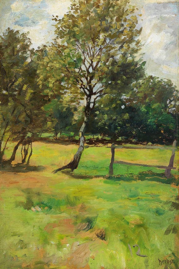 Thomas Herbst - Landschaft mit Birke