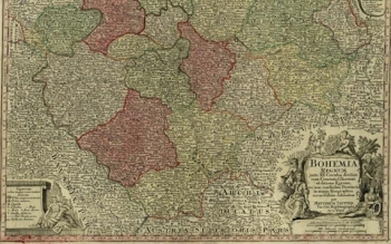 Tschechien - 3 Bll. Karten von Böhmen.
