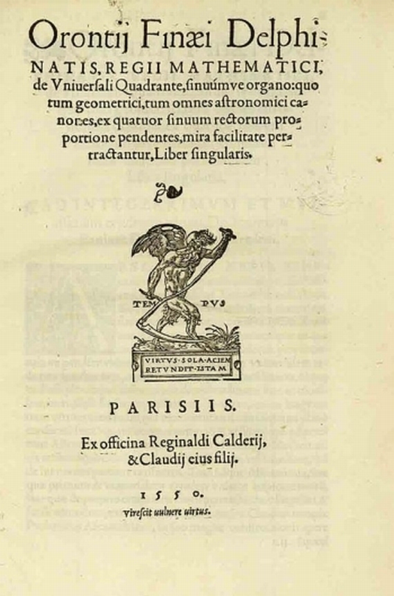   - Finaueus, O., Regii Mathematici. 1550