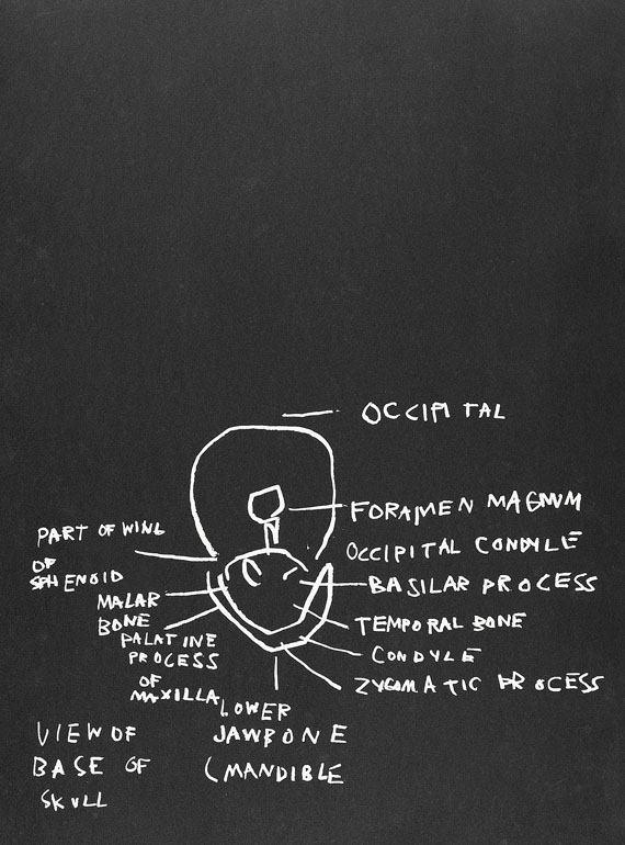 Jean-Michel Basquiat - View of Base of Skull