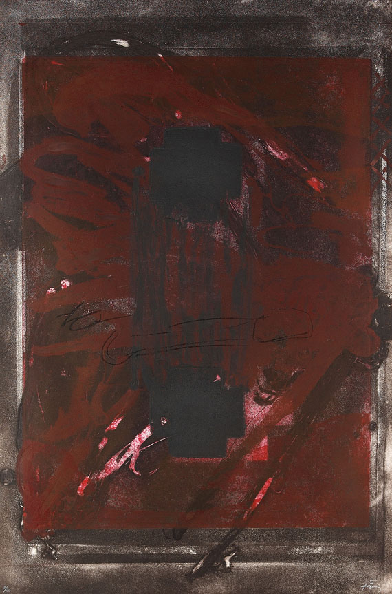 Antoni Tàpies - Symétrique noir