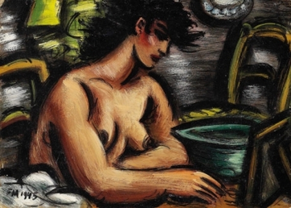 Frans Masereel - Torse nu a la toilette