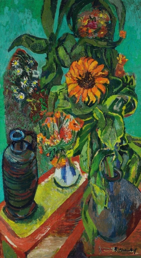 Bruno Krauskopf - Stillleben mit Sonnenblumen