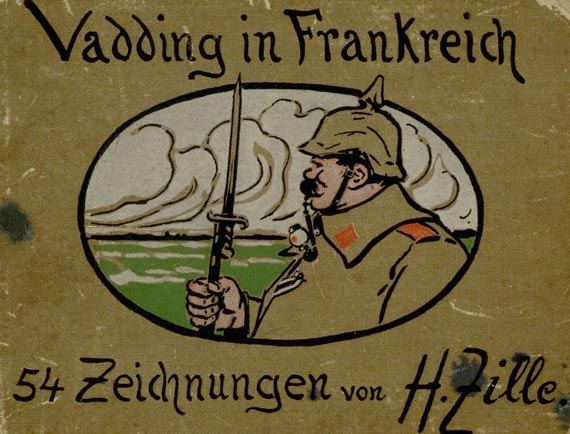 Heinrich Zille - Vadding in Frankreich. Mit eigh. Widmung. (102) 1922