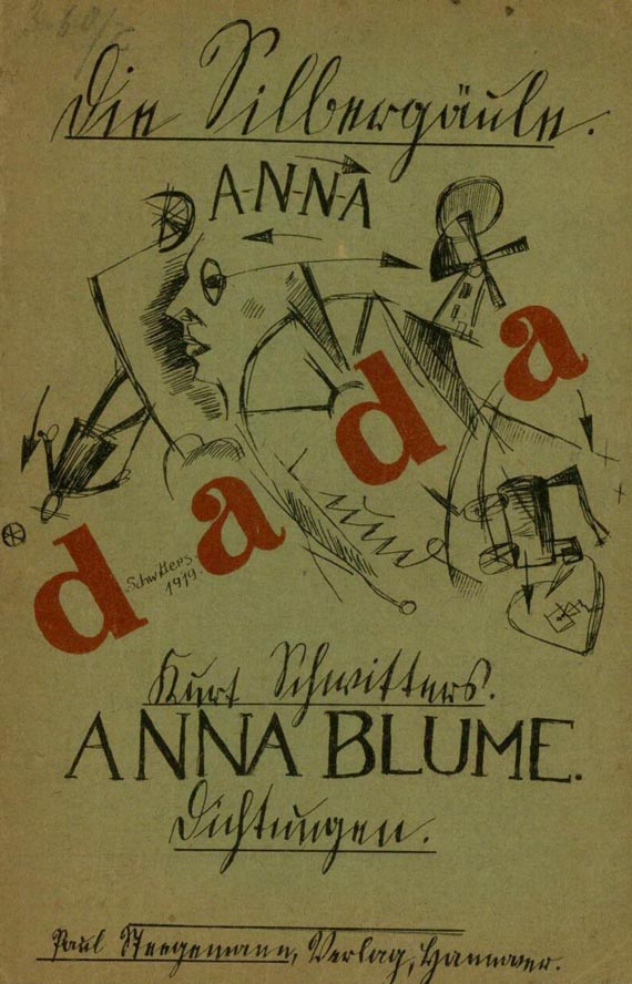 Kurt Schwitters - Anna Blume + Merz 8. 2 Bde. 1919