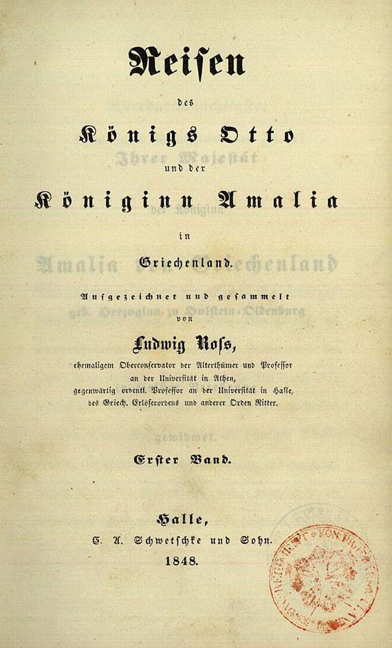Griechenland - Ross, L., Reisen des Königs Otto. 1848