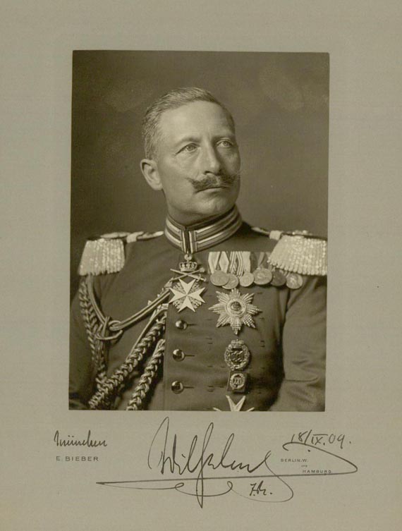 Wilhelm II. - Sign. Portrait. 1909