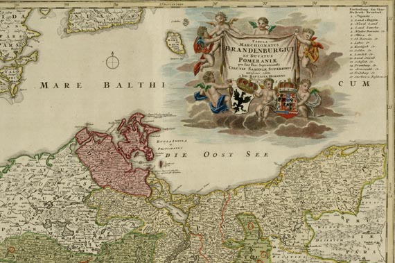 Brandenburg - Tabula marchionatus Brandenburgici et ducatus Pomeraniae ... edita.