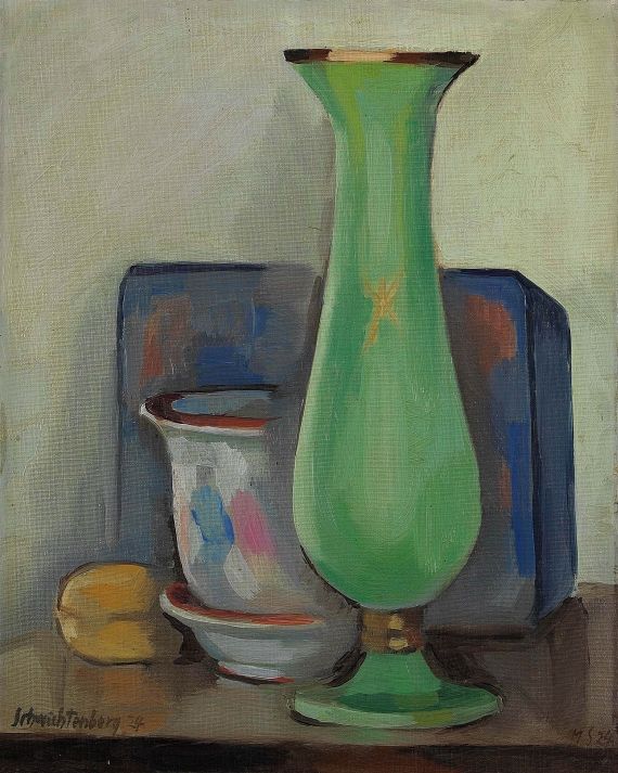 Martel Schwichtenberg - Stillleben mit grüner Vase