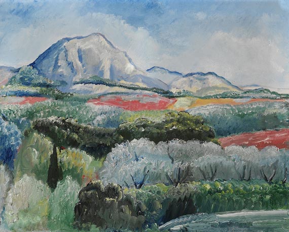 Paul Kleinschmidt - Landschaft in der Provence (Mont Sainte Victoire)