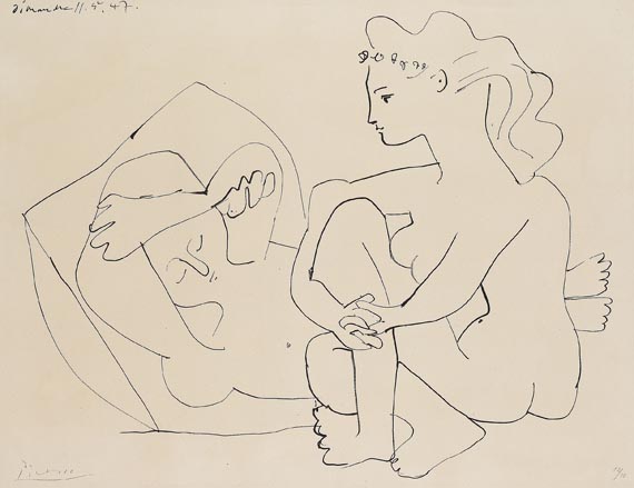 Pablo Picasso - Jeunes femmes nues reposant