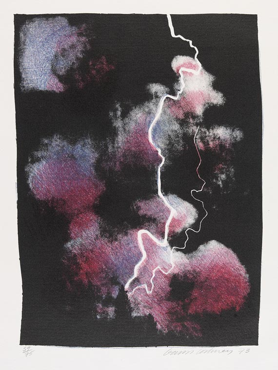 David Hockney - Small study of lightning
