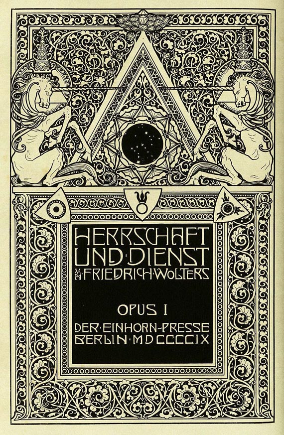 Einhorn-Presse - Herrschaft und Dienst. 1909
