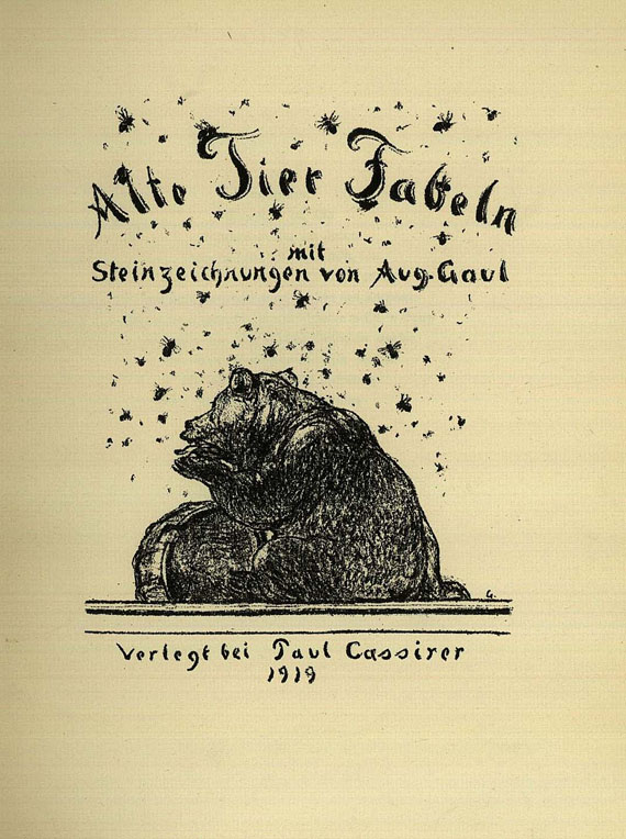 Panpresse - Gaul, August, Alte Tier Fabeln. 1783
