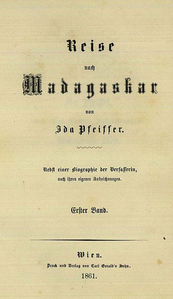 Ida Pfeiffer - Reise nach Madagaskar. 2 Bde. 1861 (111)