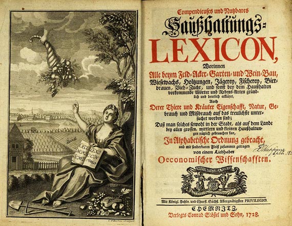 Haußhaltungs-Lexicon - Haußhaltungs-Lexikon. 1728
