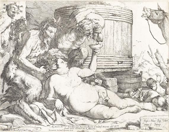 Jusepe de Ribera gen. Lo Spagnoletto - Der trunkene Silenus