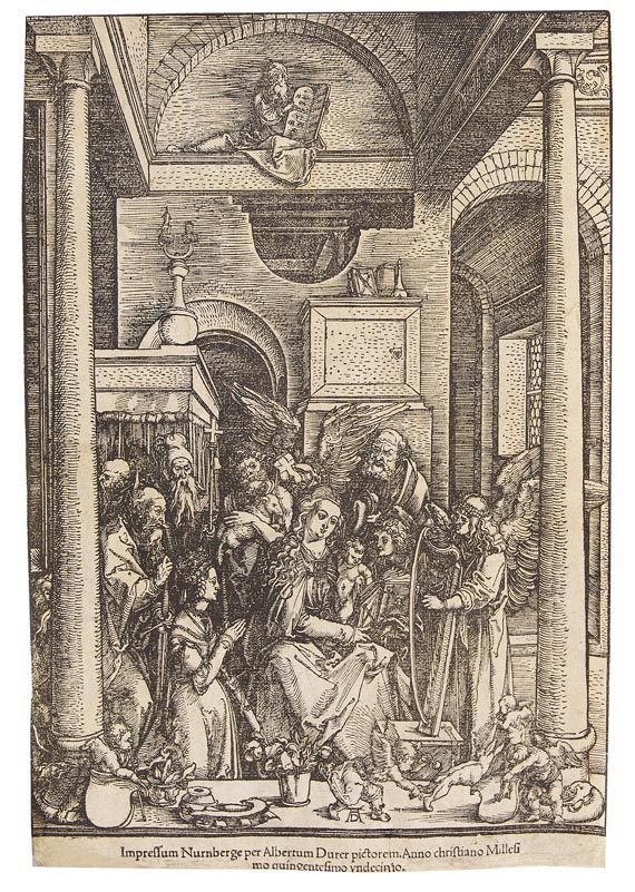 Albrecht Dürer - Mariens Verehrung (Verherrlichung Mariens)