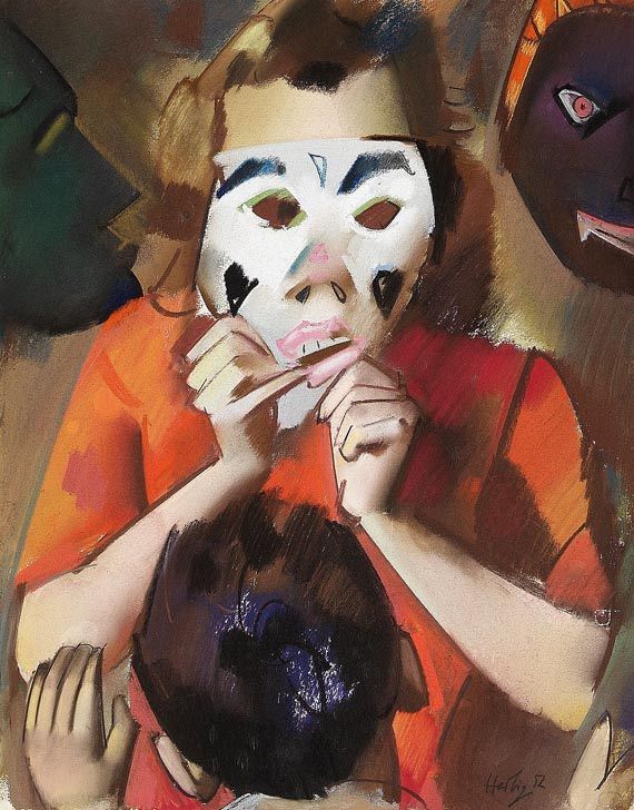 Otto Herbig - Frau mit Maske