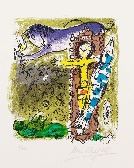 Marc Chagall - Christus in der Pendeluhr
