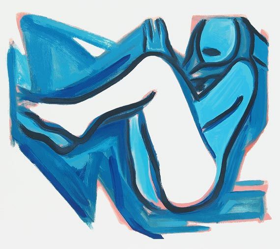 Tom Wesselmann - Blue nude # 3
