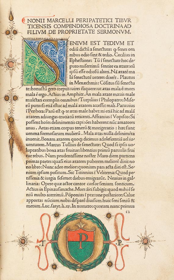  Nonius Marcellus - De proprietate sermonum. Venedig 1476 - 