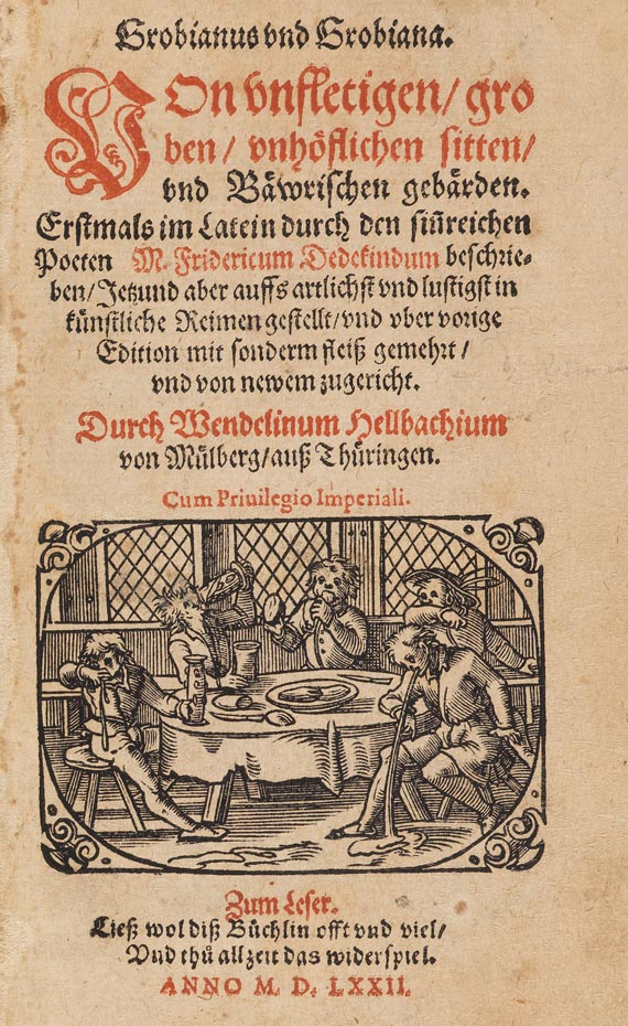 Fridrich Dedekind - Grobianus und Grobiana. 1572 - 