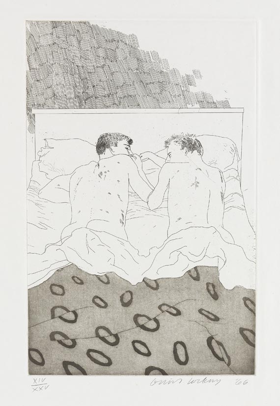 David Hockney - Fourteen poems by C. P. Cavafy. Chosen and illustrated with twelve etchings by David Hockney - 