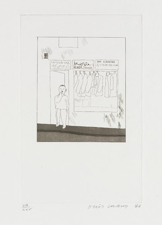 David Hockney - Fourteen poems by C. P. Cavafy. Chosen and illustrated with twelve etchings by David Hockney - 