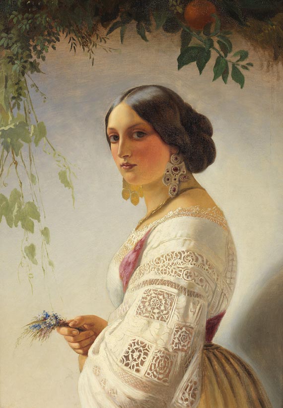 Timoleon von Neff - Bildnis einer jungen Frau