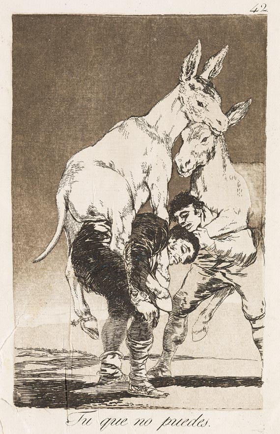 Francisco de Goya - Tu que no puedes