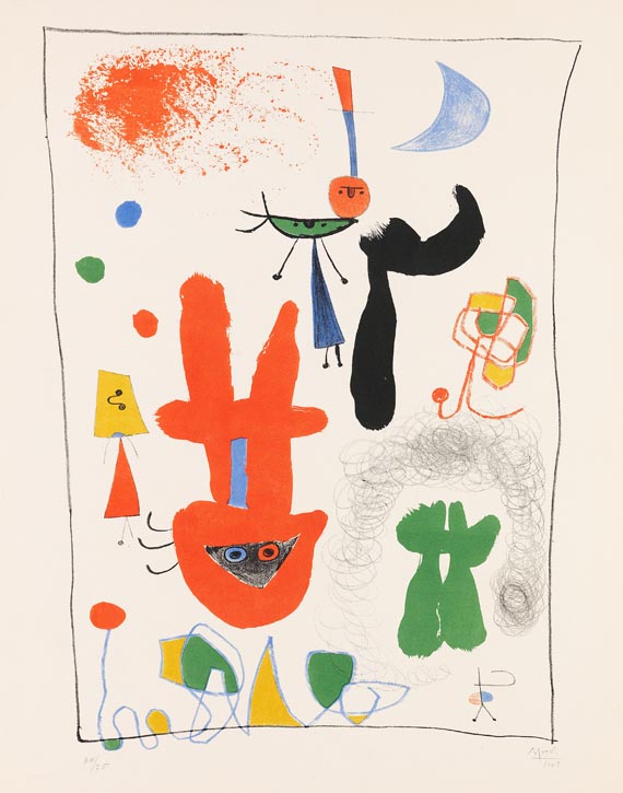 Joan Miró - Acrobate au jardin de nuit