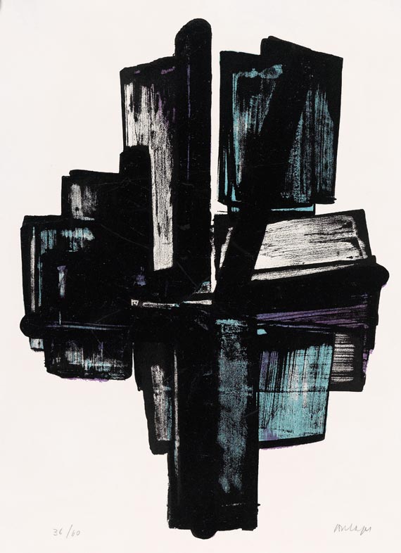 Pierre Soulages - Farblithografie n° 4