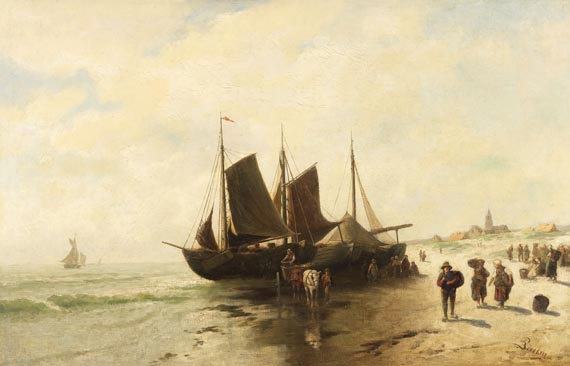 Peter Bücken - Fischerboote am Strand